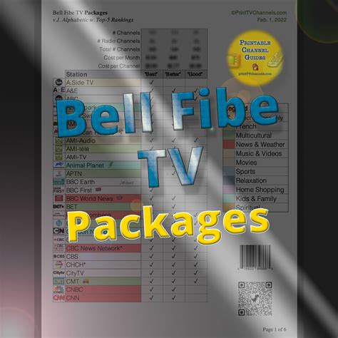 bell fibe channel listing